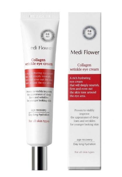 MediFlower – Crème Contour des Yeux Anti-Rides au Collagène