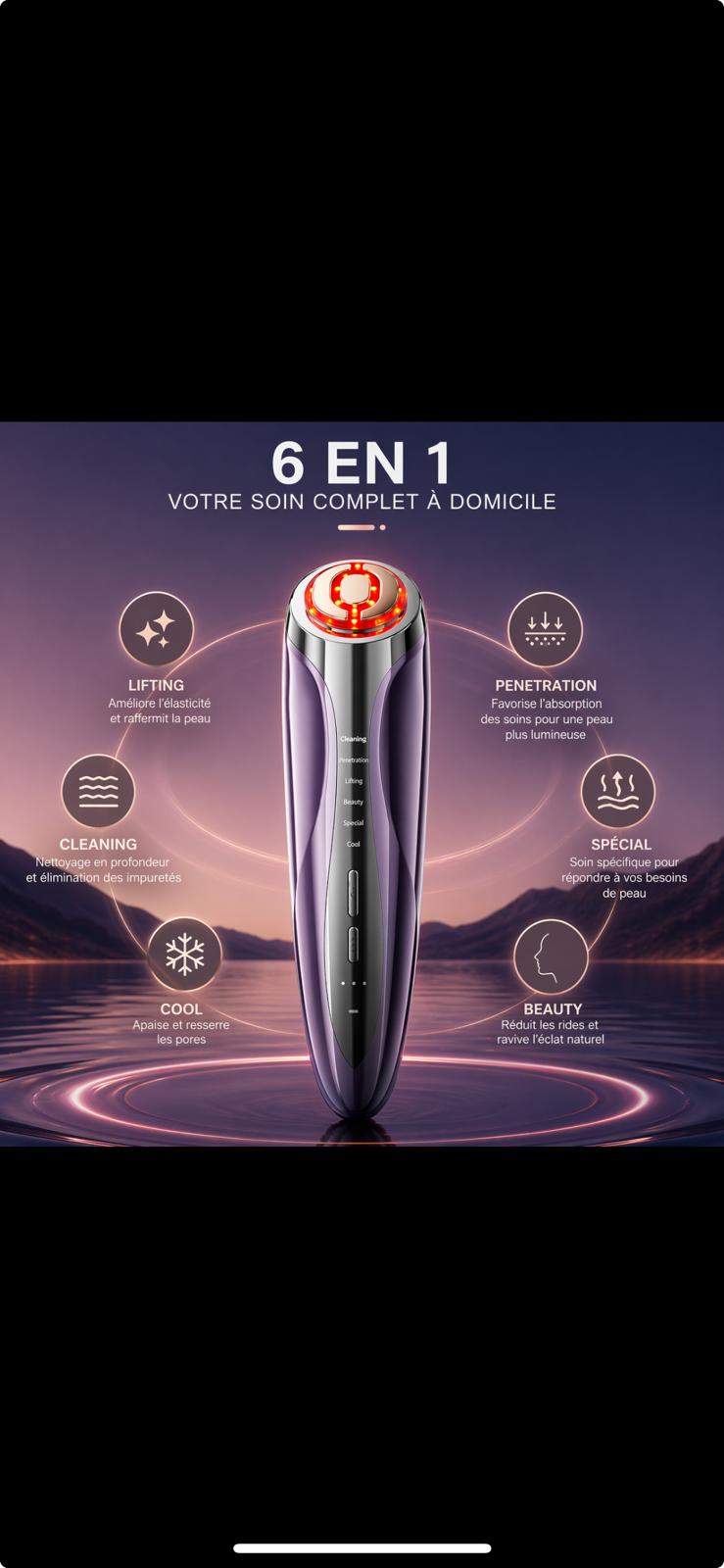 Signature Skin Device 6-en-1 – L’Art du Soin Anti-Âge Haute Technologie