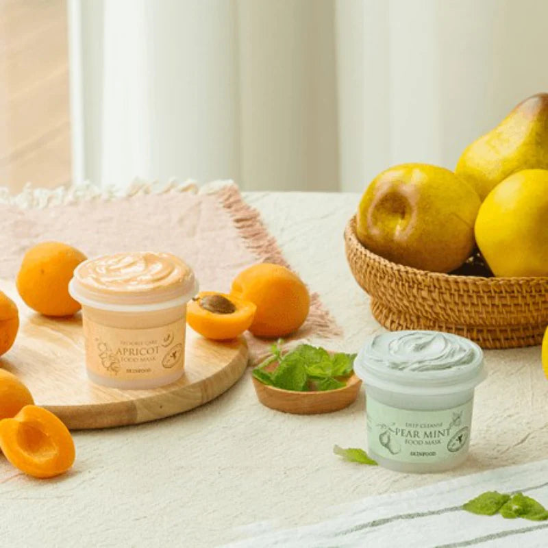 SKINFOOD - Masque éclat abricot – Grain de peau affiné & teint lumineux