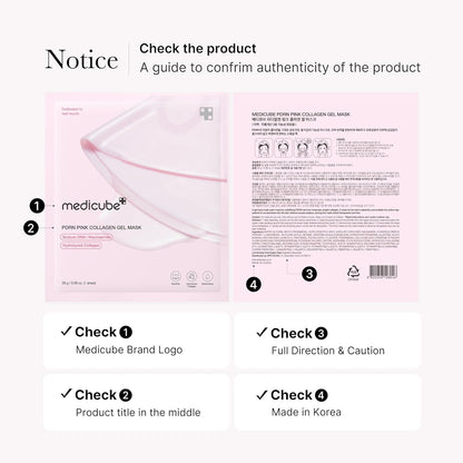 MEDICUBE – Masque Gel au Collagène Rose