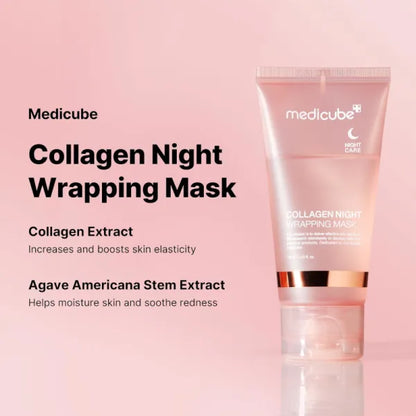 MEDICUBE – Masque de Nuit Enveloppant au Collagène