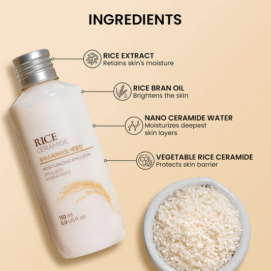THE FACE SHOP – Émulsion Hydratante Riz & Céramide